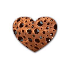 Texture Pattern Wallpaper Background Pattern Holes Heart Coaster (4 Pack)  by Sudhe