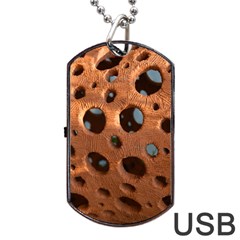 Texture Pattern Wallpaper Background Pattern Holes Dog Tag Usb Flash (one Side) by Sudhe