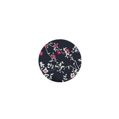 Black And White Floral Pattern Background 1  Mini Buttons by Sudhe