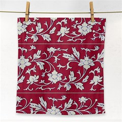 Floral Pattern Background Face Towel by Sudhe