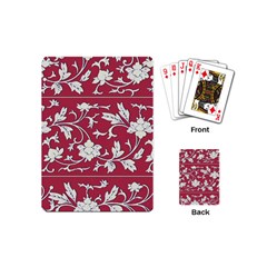 Floral Pattern Background Playing Cards (mini)