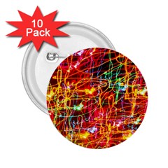 Random Colored Light Swirls 2 25  Buttons (10 Pack)  by Sudhe