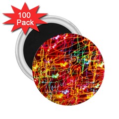 Random Colored Light Swirls 2 25  Magnets (100 Pack)  by Sudhe