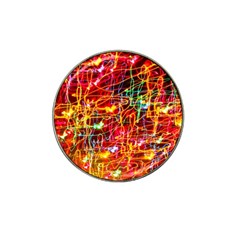 Random Colored Light Swirls Hat Clip Ball Marker by Sudhe