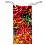 Random Colored Light Swirls Jewelry Bag Front