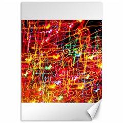 Random Colored Light Swirls Canvas 12  X 18  by Sudhe