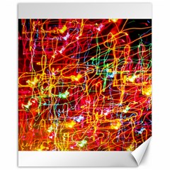 Random Colored Light Swirls Canvas 16  X 20  by Sudhe