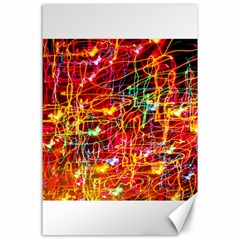 Random Colored Light Swirls Canvas 24  X 36  by Sudhe