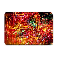 Random Colored Light Swirls Small Doormat 