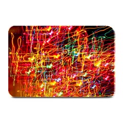 Random Colored Light Swirls Plate Mats