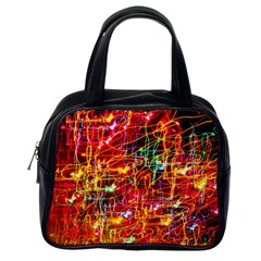 Random Colored Light Swirls Classic Handbag (one Side) by Sudhe