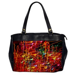 Random Colored Light Swirls Oversize Office Handbag by Sudhe