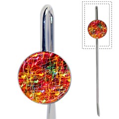 Random Colored Light Swirls Book Mark by Sudhe