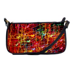 Random Colored Light Swirls Shoulder Clutch Bag by Sudhe