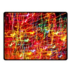 Random Colored Light Swirls Fleece Blanket (small) by Sudhe