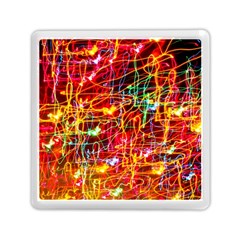 Random Colored Light Swirls Memory Card Reader (square) by Sudhe