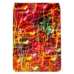 Random Colored Light Swirls Removable Flap Cover (l) by Sudhe