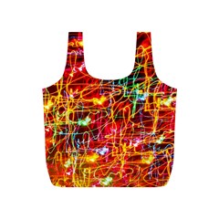 Random Colored Light Swirls Full Print Recycle Bag (s) by Sudhe