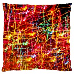 Random Colored Light Swirls Standard Flano Cushion Case (one Side) by Sudhe