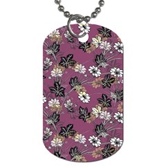 Beautiful Floral Pattern Background Dog Tag (one Side)