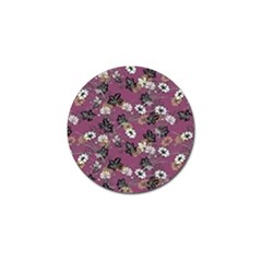 Beautiful Floral Pattern Background Golf Ball Marker