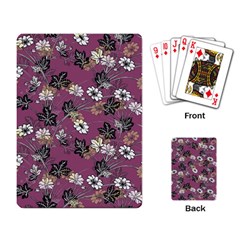 Beautiful Floral Pattern Background Playing Cards Single Design