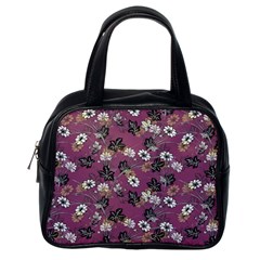 Beautiful Floral Pattern Background Classic Handbag (one Side)