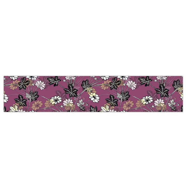 Beautiful Floral Pattern Background Small Flano Scarf