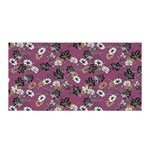 Beautiful Floral Pattern Background Satin Wrap Front