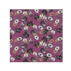 Beautiful Floral Pattern Background Small Satin Scarf (square) by Sudhe