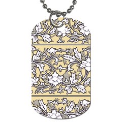 Floral Pattern Background Dog Tag (two Sides) by Sudhe