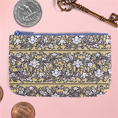 Floral Pattern Background Large Coin Purse