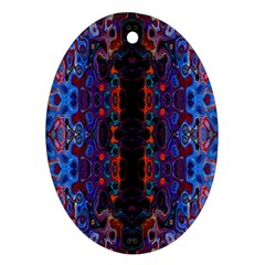 Kaleidoscope Art Pattern Ornament Ornament (oval)