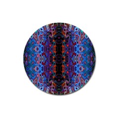 Kaleidoscope Art Pattern Ornament Magnet 3  (round) by Sudhe