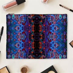 Kaleidoscope Art Pattern Ornament Cosmetic Bag (xl) by Sudhe