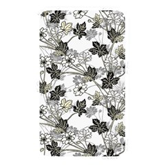 Black And White Floral Pattern Background Memory Card Reader (rectangular) by Sudhe