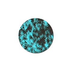 Blue Etched Background Golf Ball Marker by Sudhe