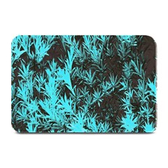 Blue Etched Background Plate Mats by Sudhe