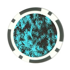 Blue Etched Background Poker Chip Card Guard (10 Pack)