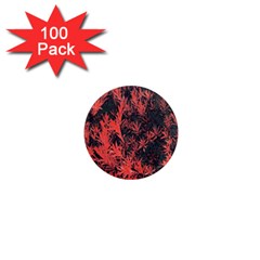 Orange Etched Background 1  Mini Magnets (100 Pack)  by Sudhe