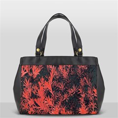 Orange Etched Background Oversize Office Handbag by Sudhe