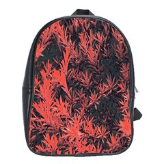 Orange Etched Background School Bag (xl) by Sudhe