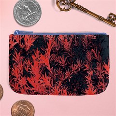 Orange Etched Background Large Coin Purse by Sudhe