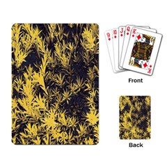 Artistic Yellow Background Playing Cards Single Design