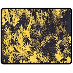 Artistic Yellow Background Fleece Blanket (medium) 