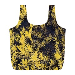 Artistic Yellow Background Full Print Recycle Bag (l) by Sudhe