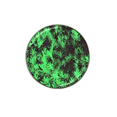 Green Etched Background Hat Clip Ball Marker by Sudhe