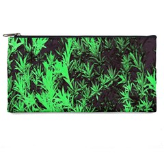 Green Etched Background Pencil Cases by Sudhe