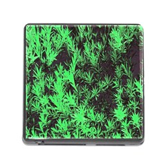 Green Etched Background Memory Card Reader (square 5 Slot) by Sudhe