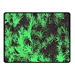 Green Etched Background Fleece Blanket (small) by Sudhe